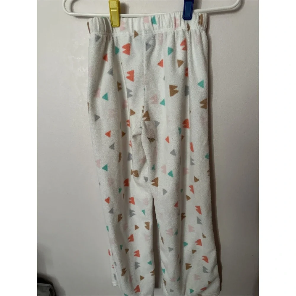 Eddie Bauer Kids Fleece‎ Pajamas Pants L (14/16) Triangles Design FlameResistant